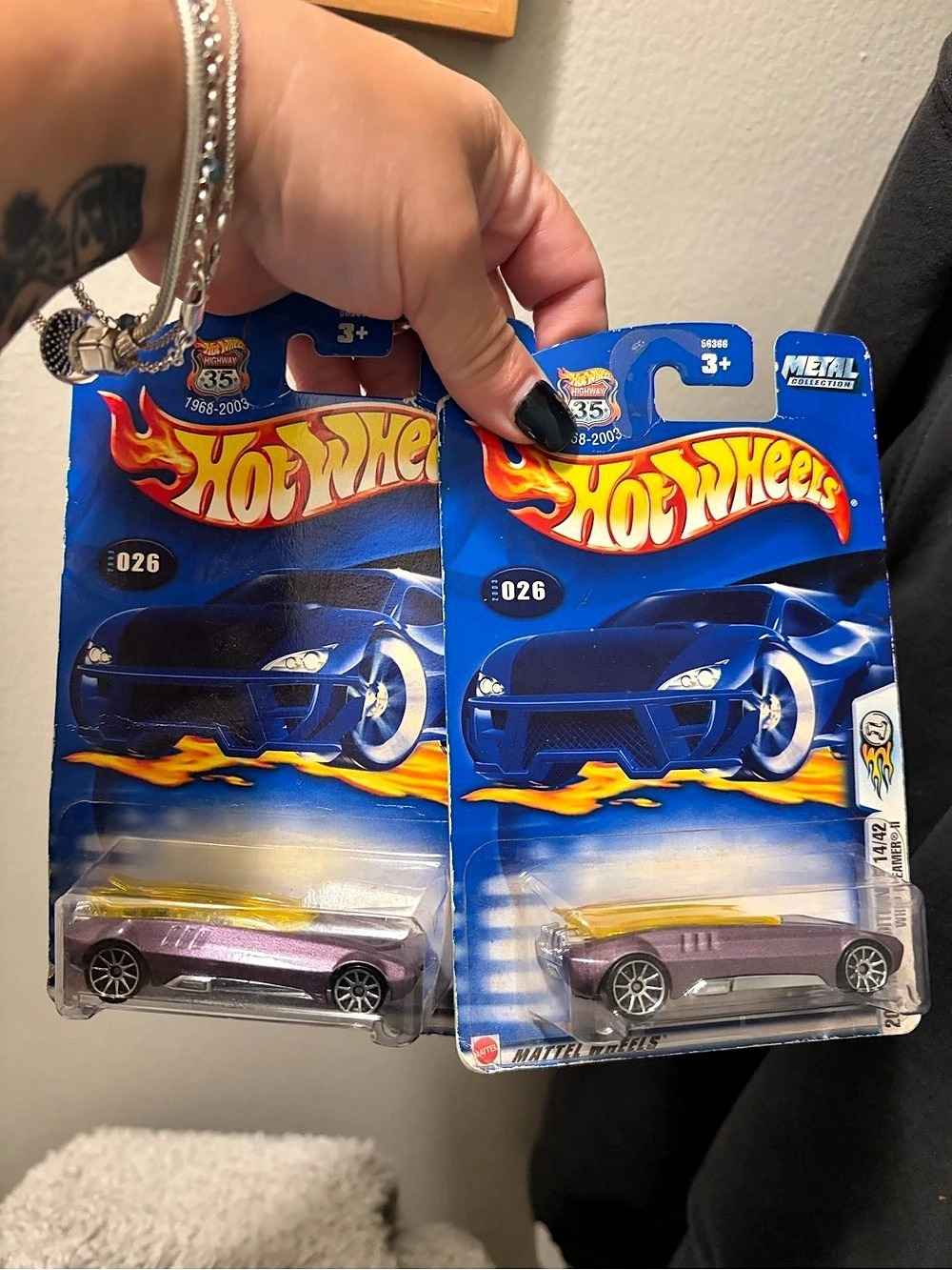 Hot Wheels 1968-2008 35th Anniversary, #026 Die-Cast Cars Blue & Purple